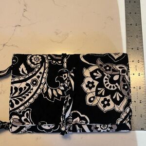 Vera Bradley jewelry organizer travel case trifold tie